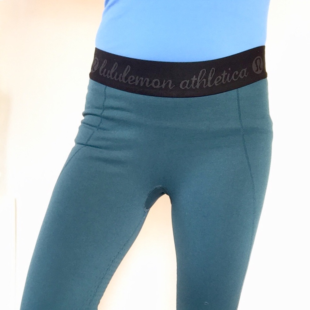 Lululemon Athletica Teal Running Tights Sz 6-8